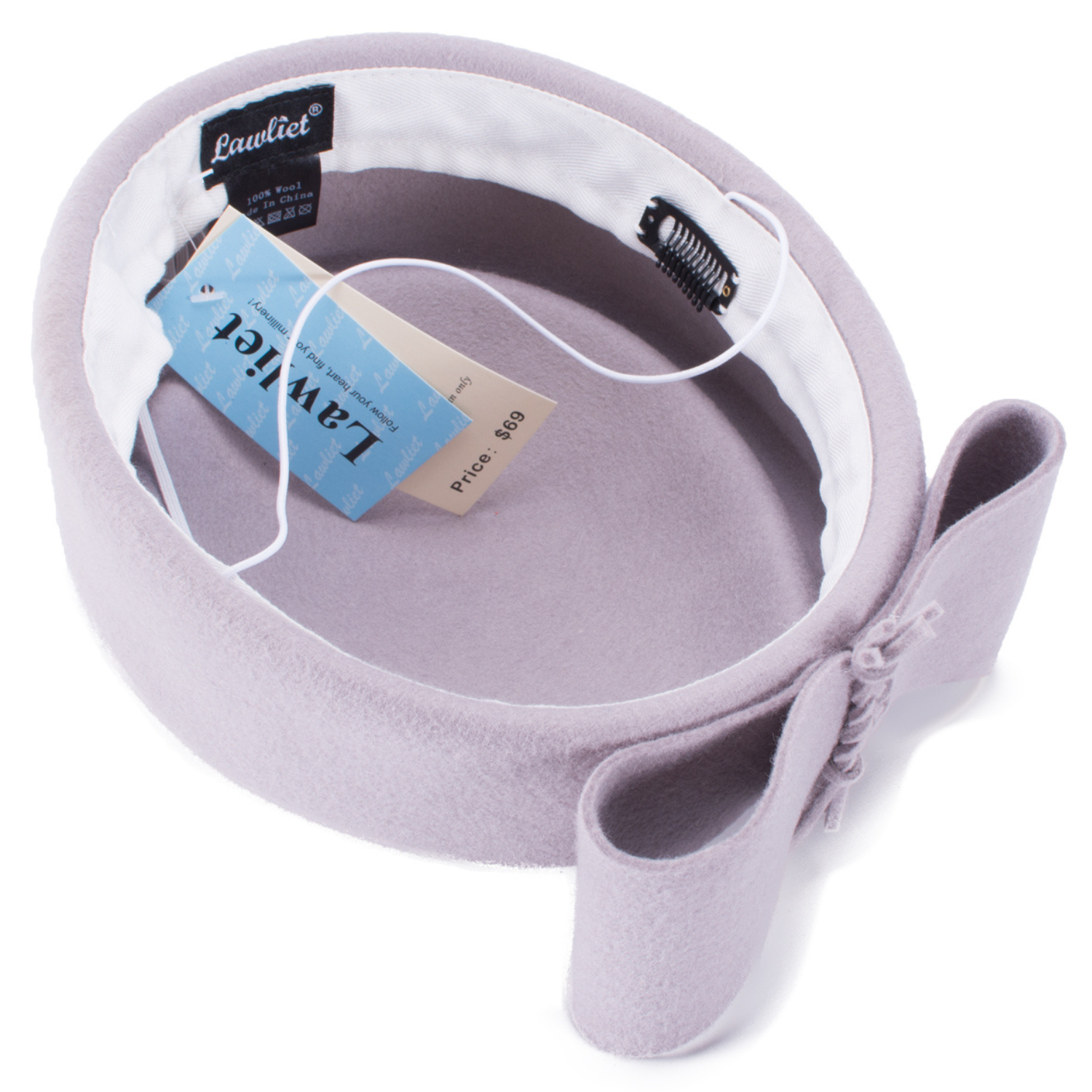 Pillbox Hat with a Bow
