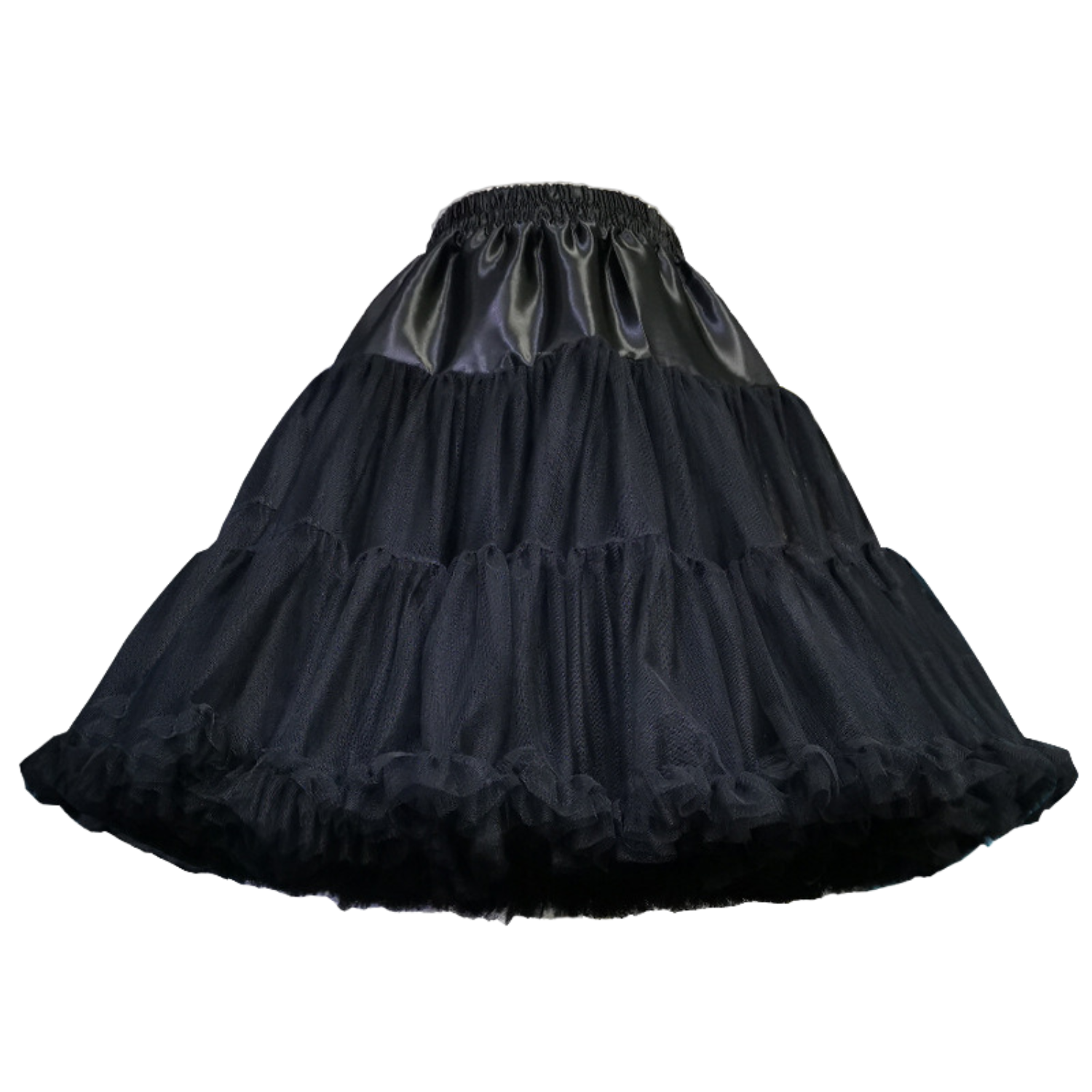 Zalinah White Soft Multi-Layer Nylon Petticoat With Ruffle Detail 55 cm