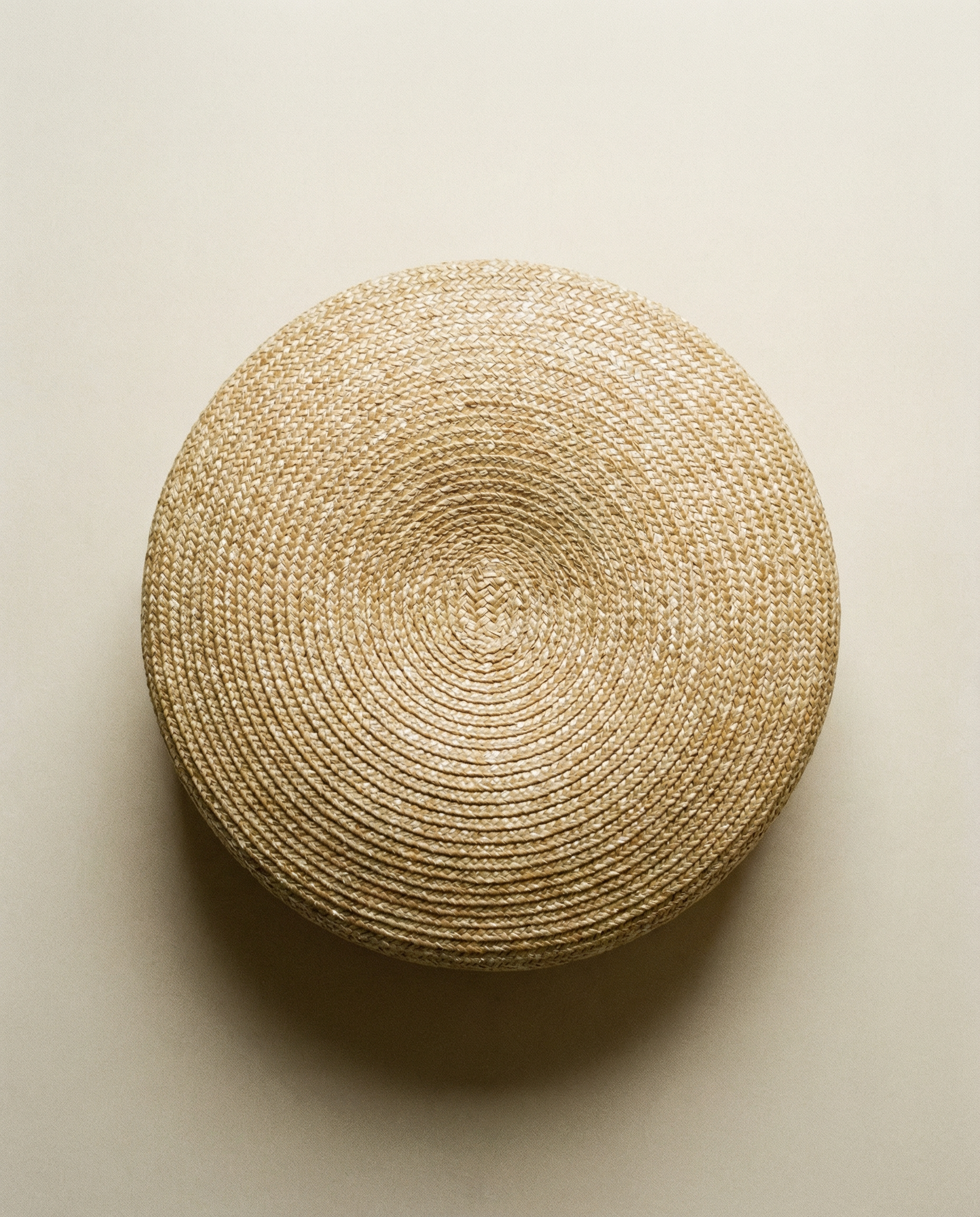 Straw Trapeze-Shaped Pillbox Hat