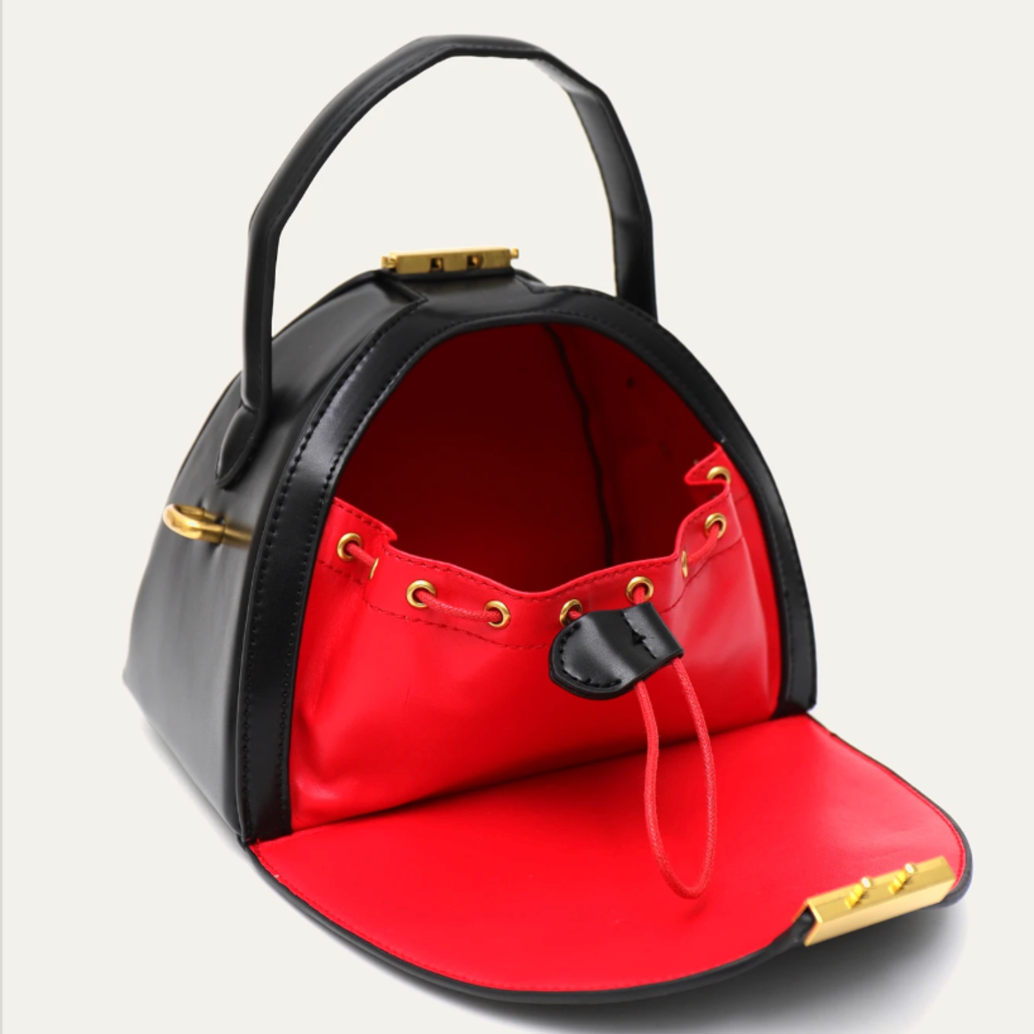 Flip Open Crossbody Handbag with Drawstring Lining