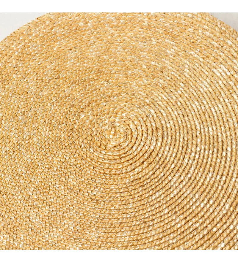 Straw Trapeze-Shaped Pillbox Hat