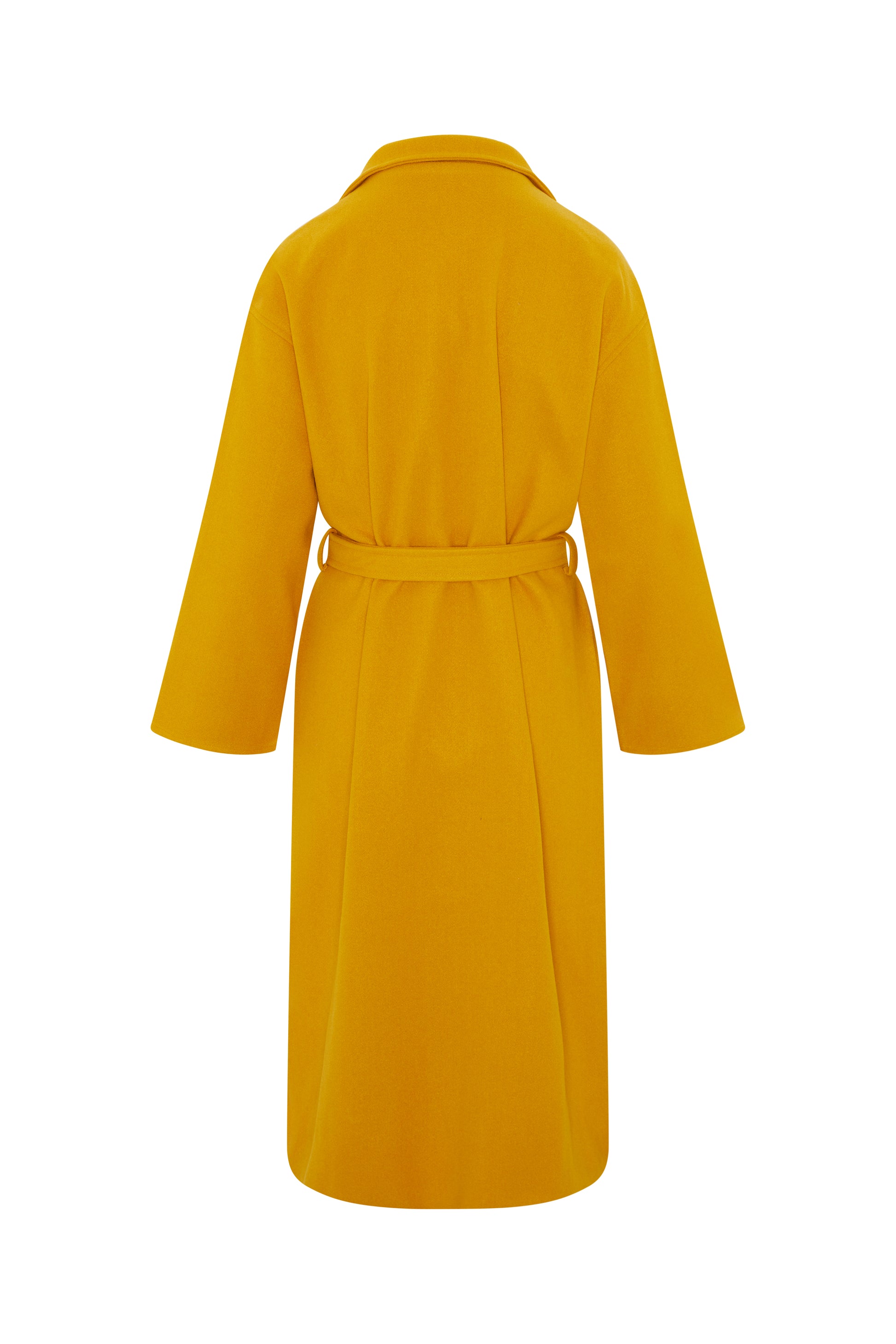 Oversized Mustard Wool Coat