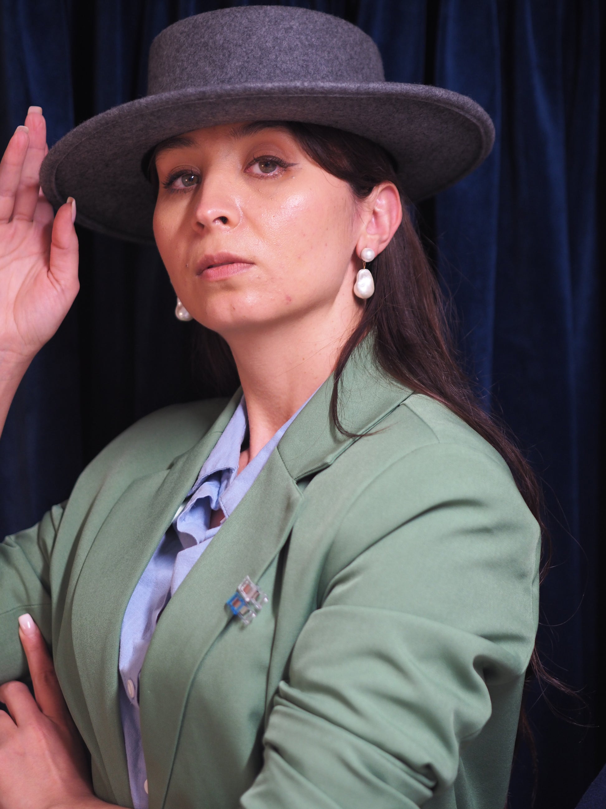 Pure Wool Boater Hat