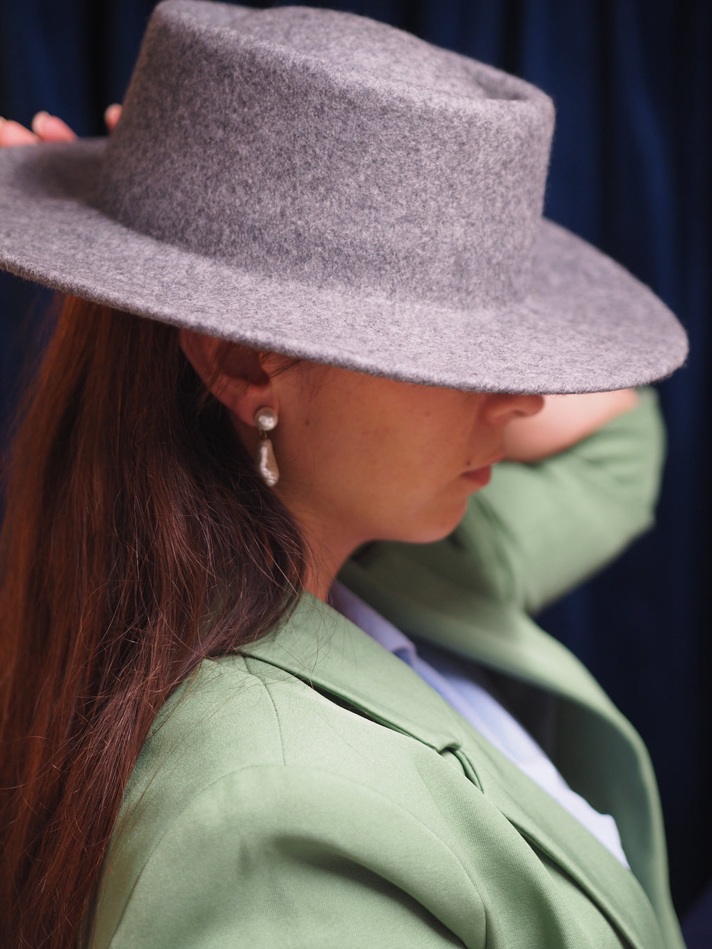 Pure Wool Boater Hat