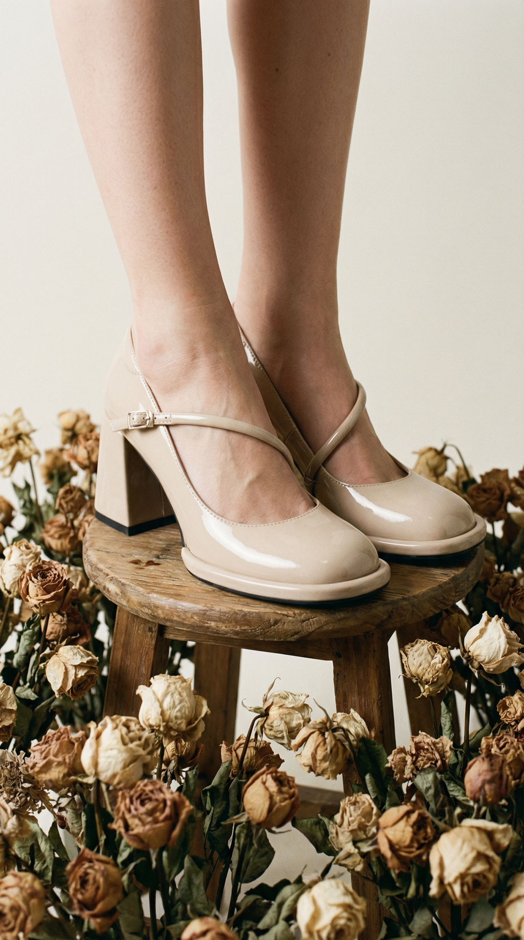 Block Heel Patent Mary Janes