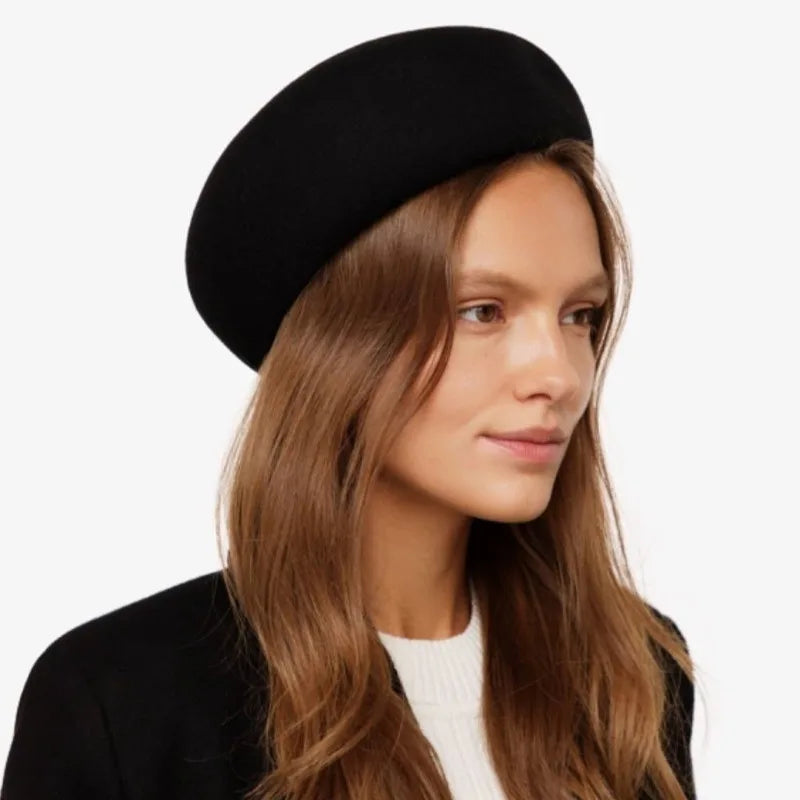 Pillbox Hat 100% Wool Trapeze Shaped