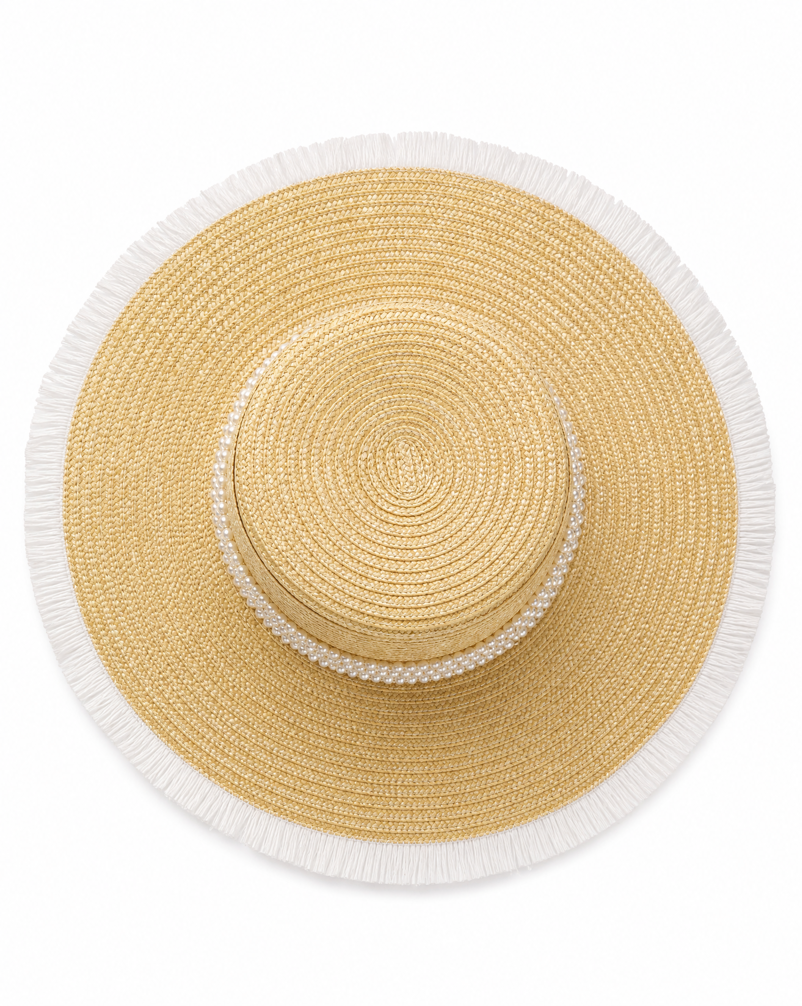 Raffia Straw Sun Hat with Chocolate Ribbon Ties