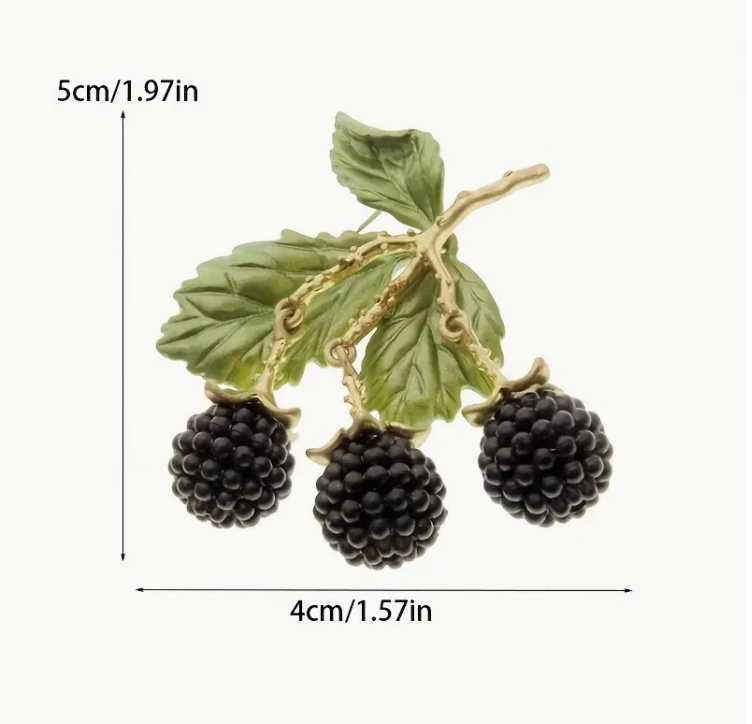 Blackberry Cluster Brooch