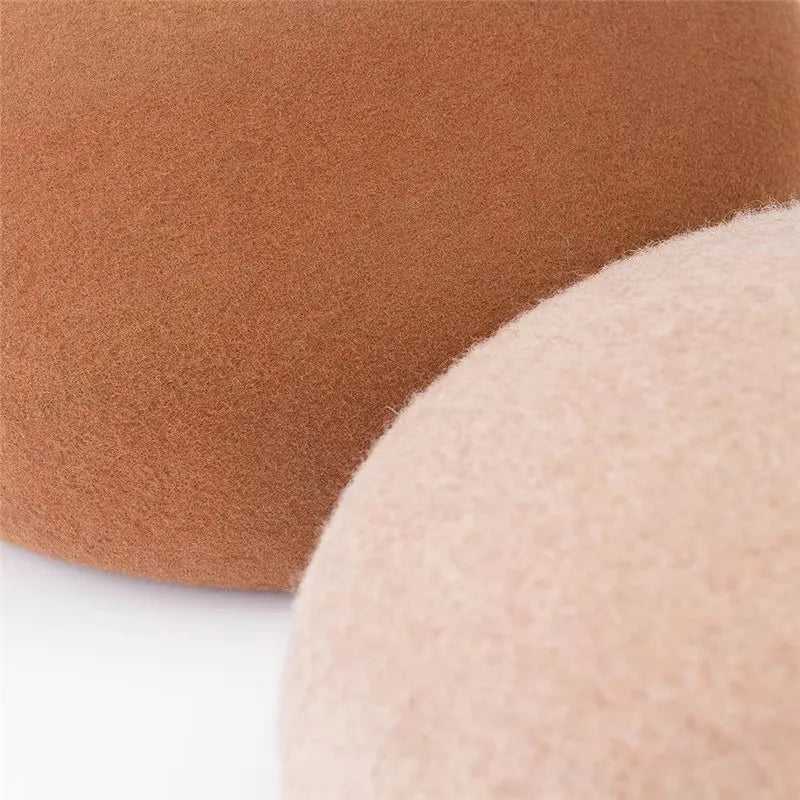Close-up of brown and beige fabric texture