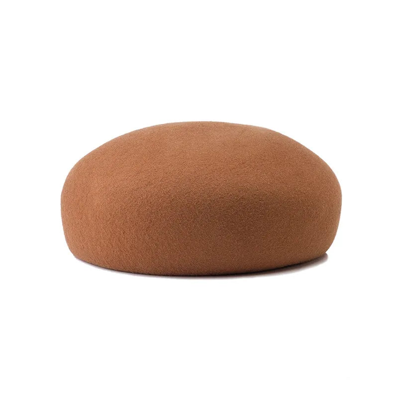 Pillbox Hat 100% Wool Trapeze Shaped