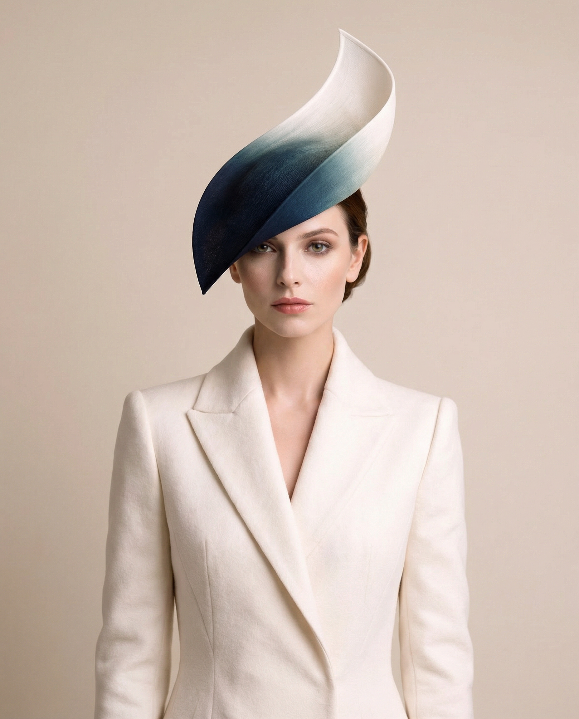 The Sail Form Ombre Silk Fascinator