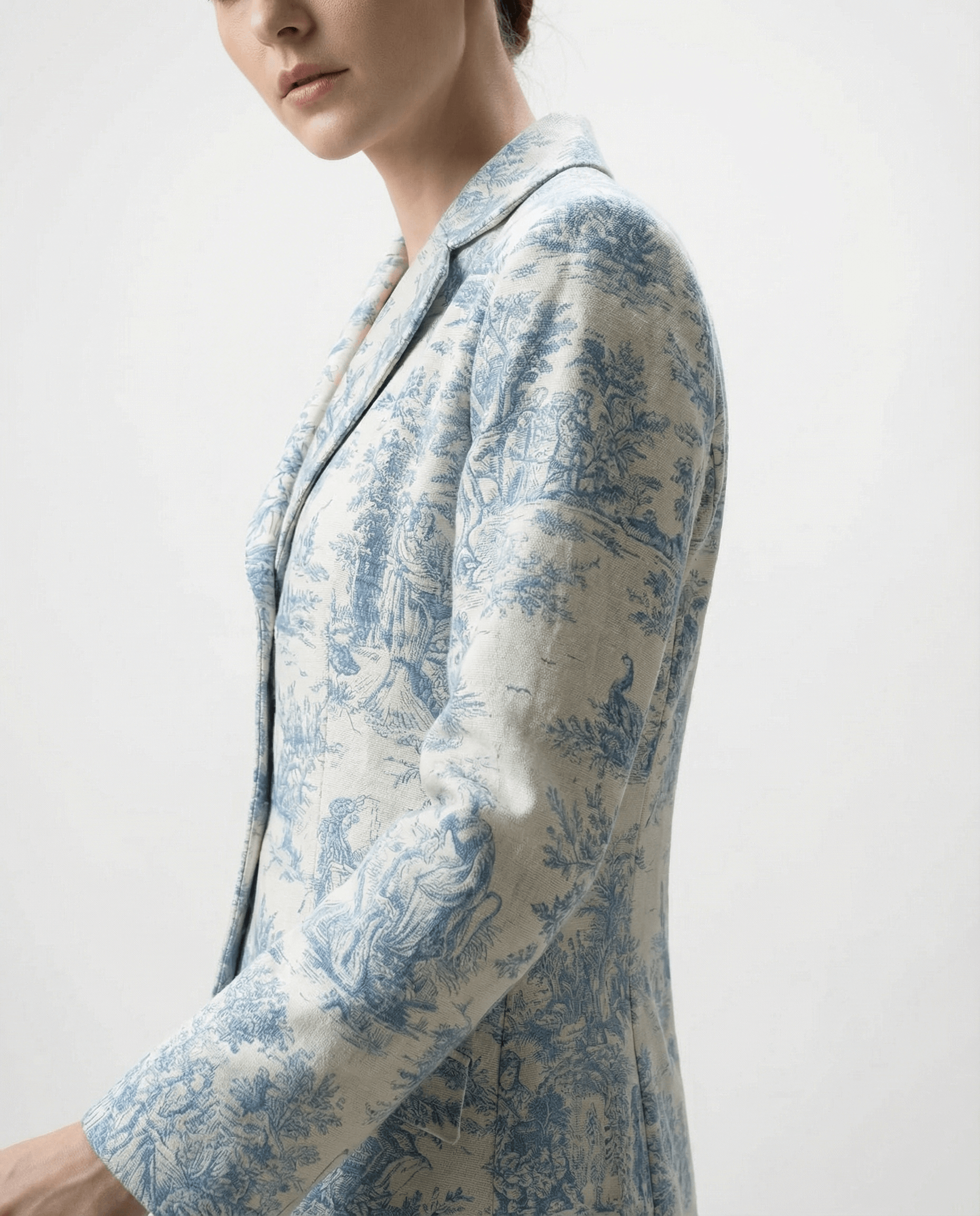Toile De Jouy Summer Coat Dress