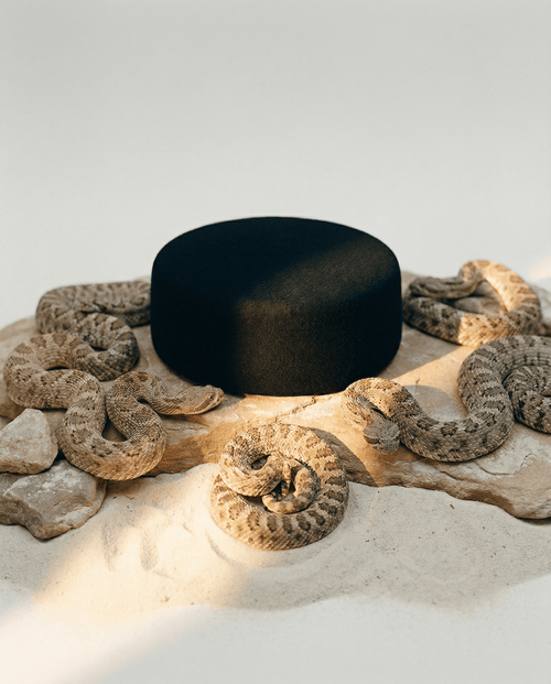 Pillbox Hat 100% Wool