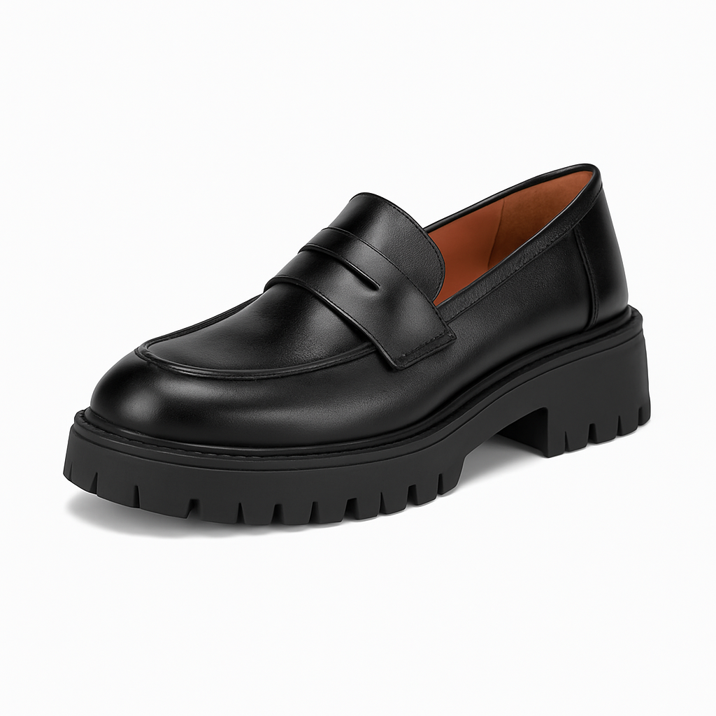 Chunky Leather Loafers