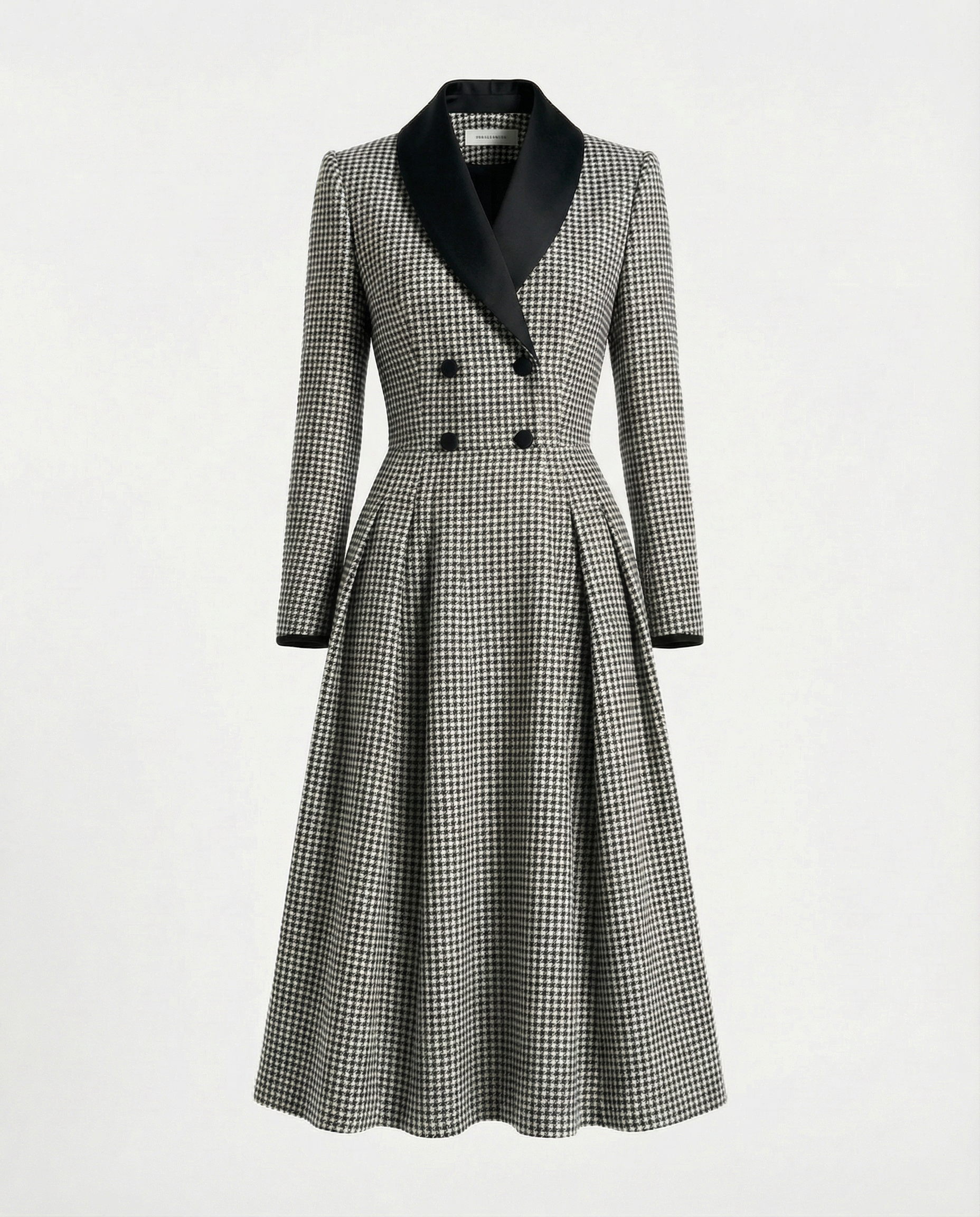 Houndtooth Coat Dress