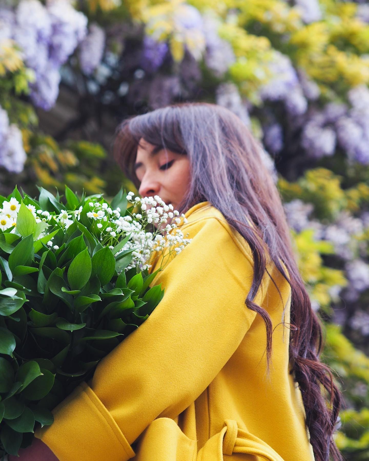 Oversized Mustard Wool Coat