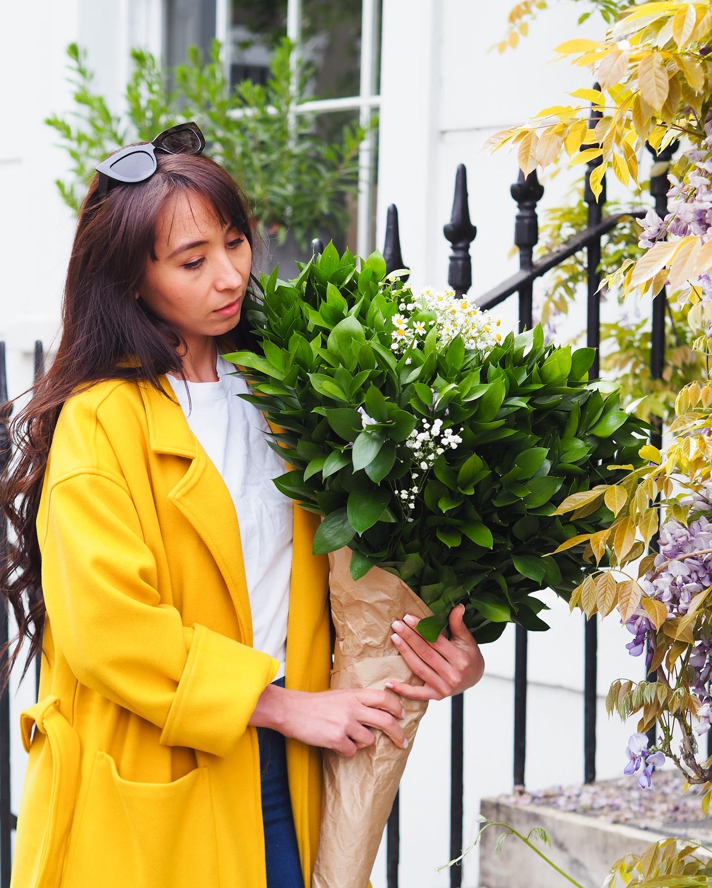 Oversized Mustard Wool Coat