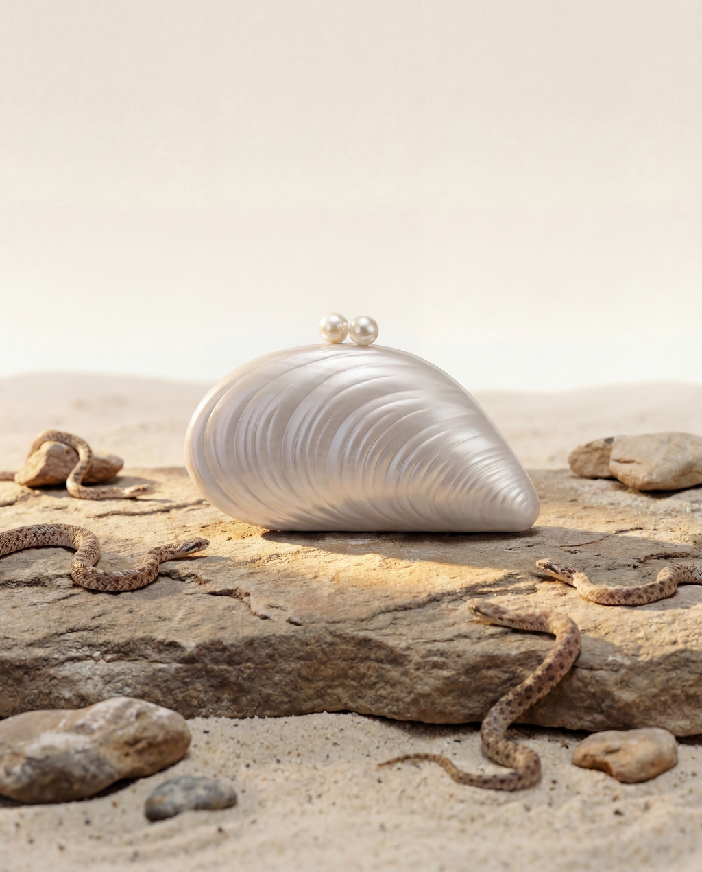 Mussel Shell Clutch