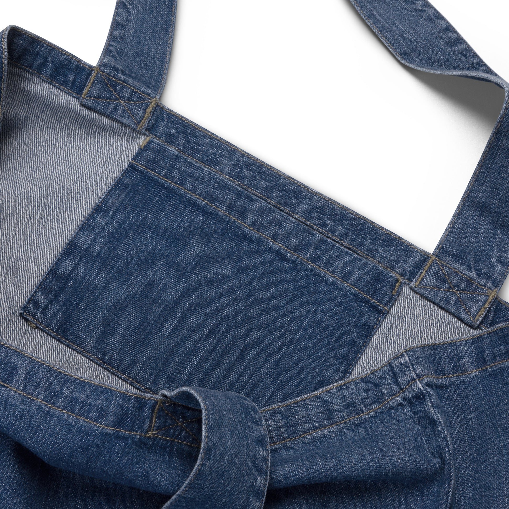 Pumpkin Spice Printed Organic Denim Tote Bag with Inside Pocket