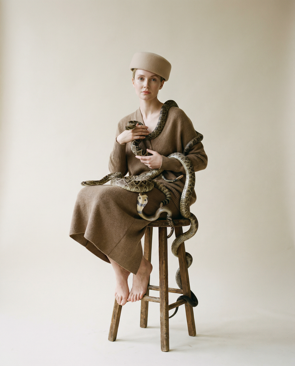 Pillbox Hat 100% Wool