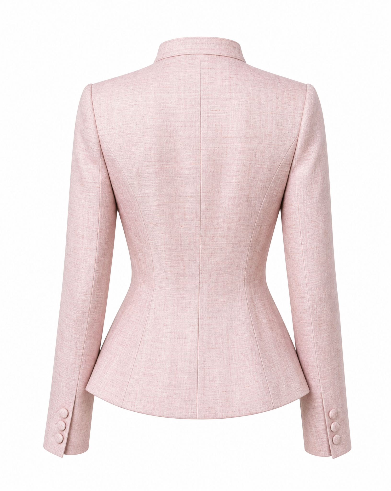 Structured Linen New Look Jacket in Blush Pink