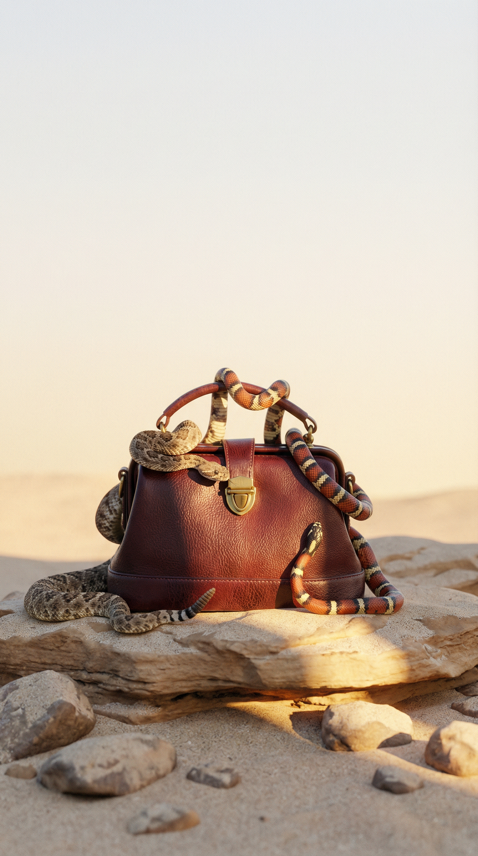 Vintage Doctors Bag - Dark Wine Red