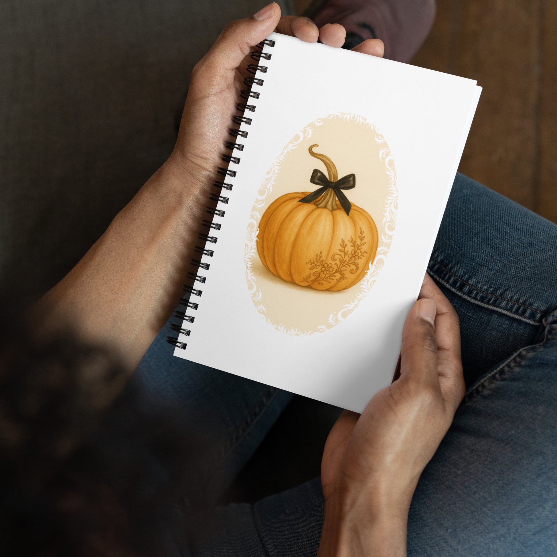 Pumpkin Spice Spiral notebook