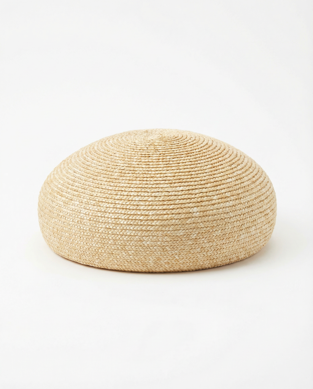 Straw Trapeze-Shaped Pillbox Hat