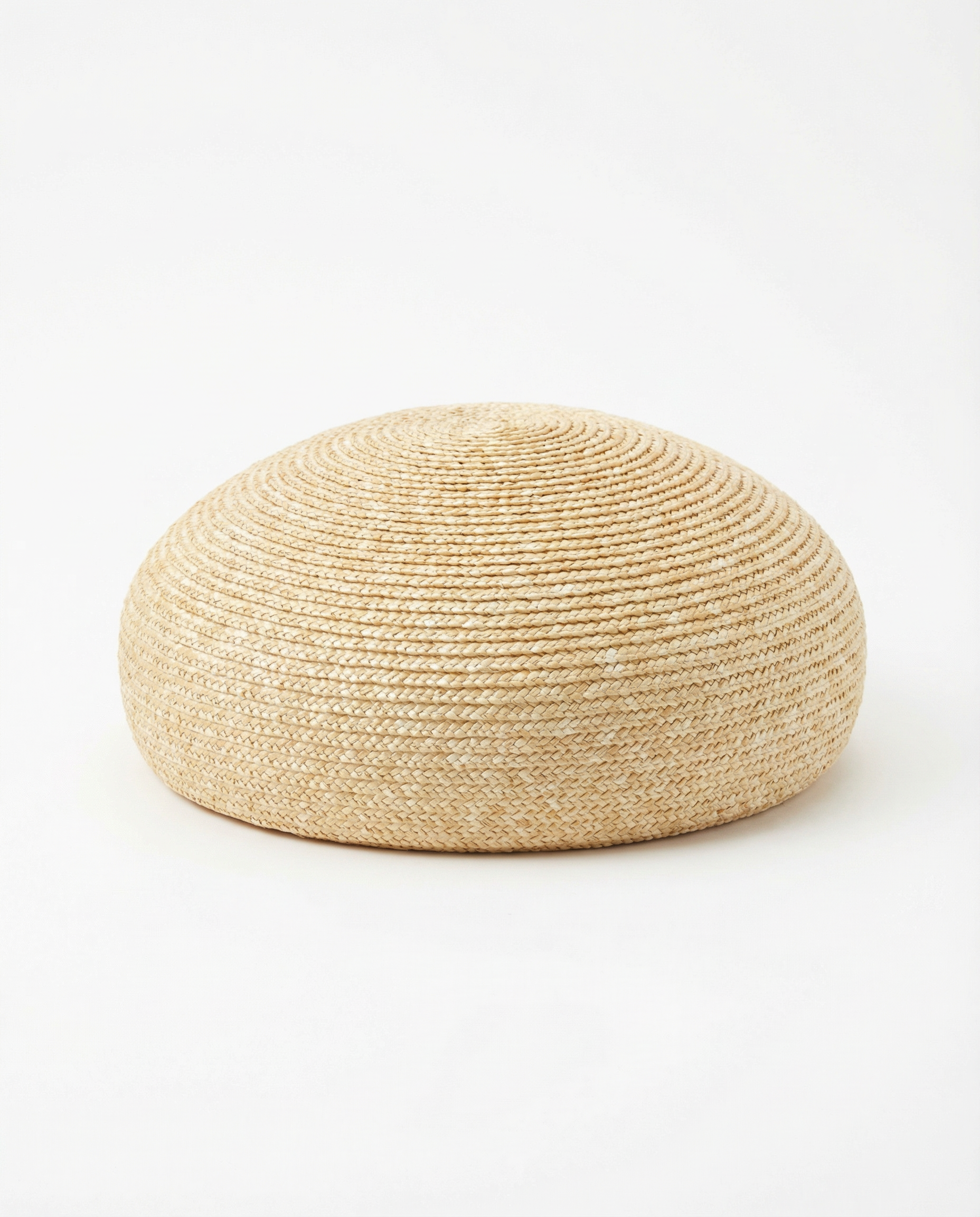 Straw Trapeze-Shaped Pillbox Hat