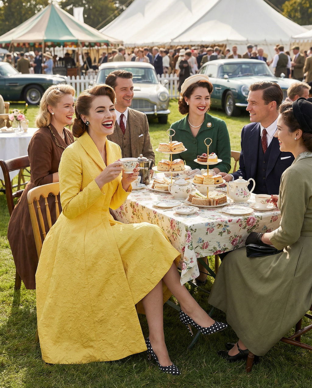 Yellow Structured Coat Dress with Bias-Cut Shawl Collar