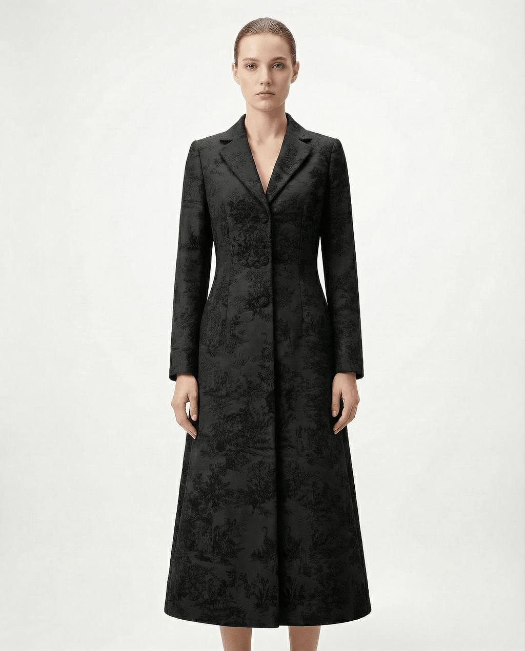 Tailored Coat Dress - Silk Jacquard