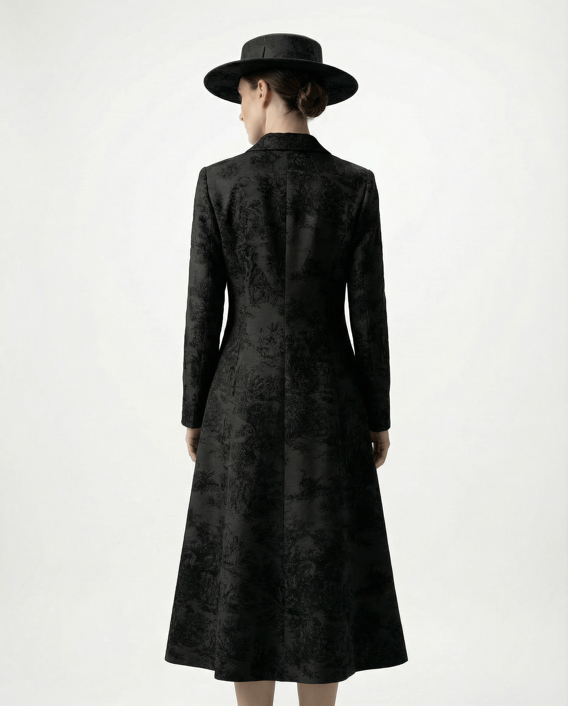 Tailored Coat Dress - Silk Jacquard