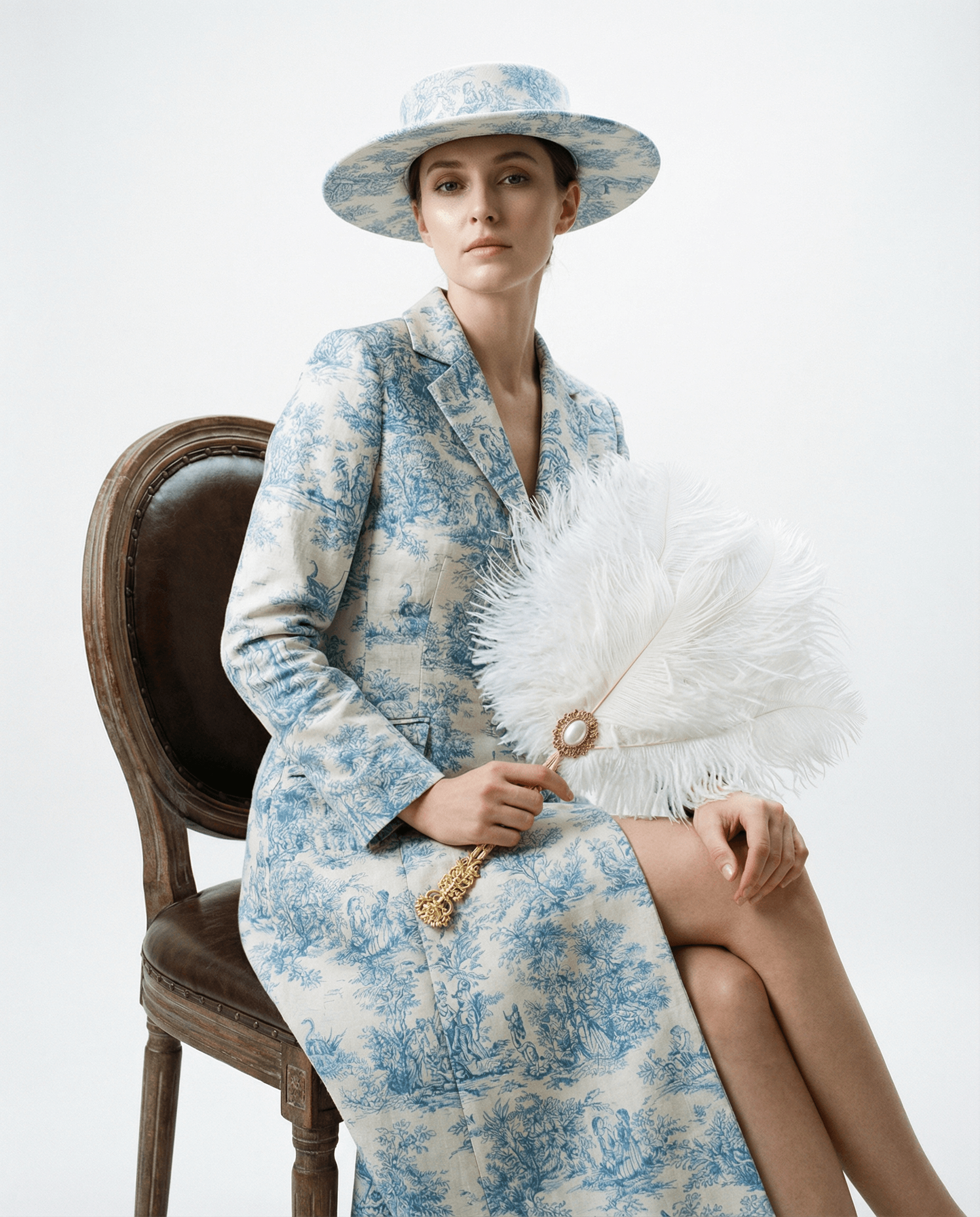 Toile De Jouy Summer Coat Dress