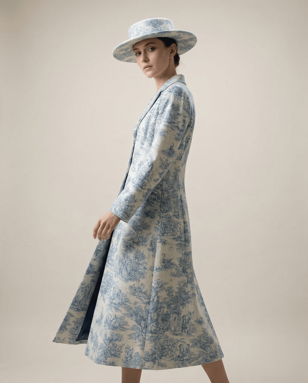 Toile De Jouy Summer Coat Dress