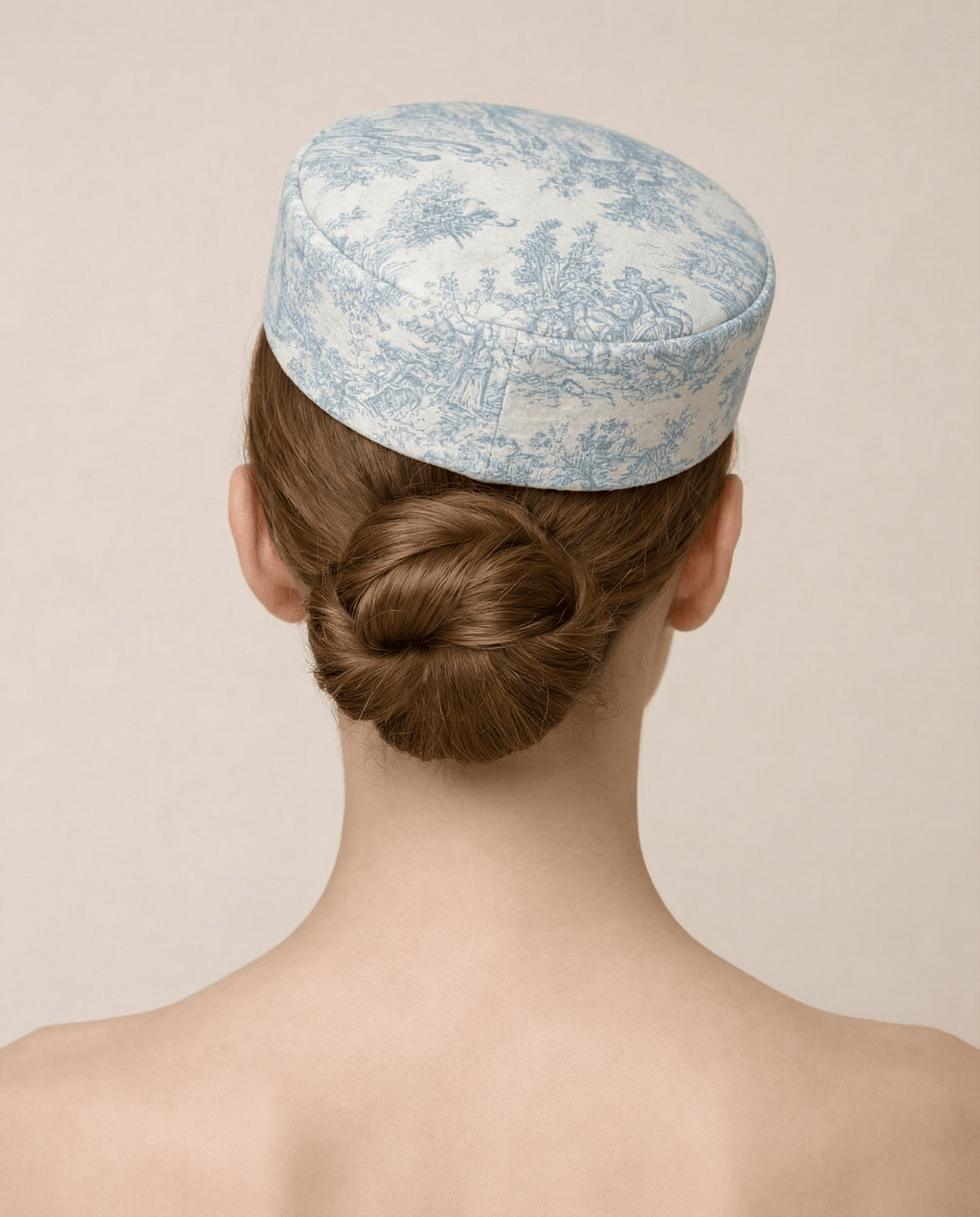 Toile De Jouy Pillbox Hat