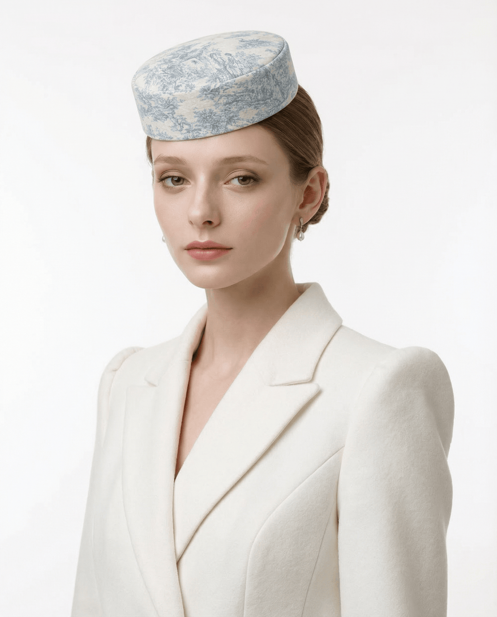 Toile De Jouy Pillbox Hat