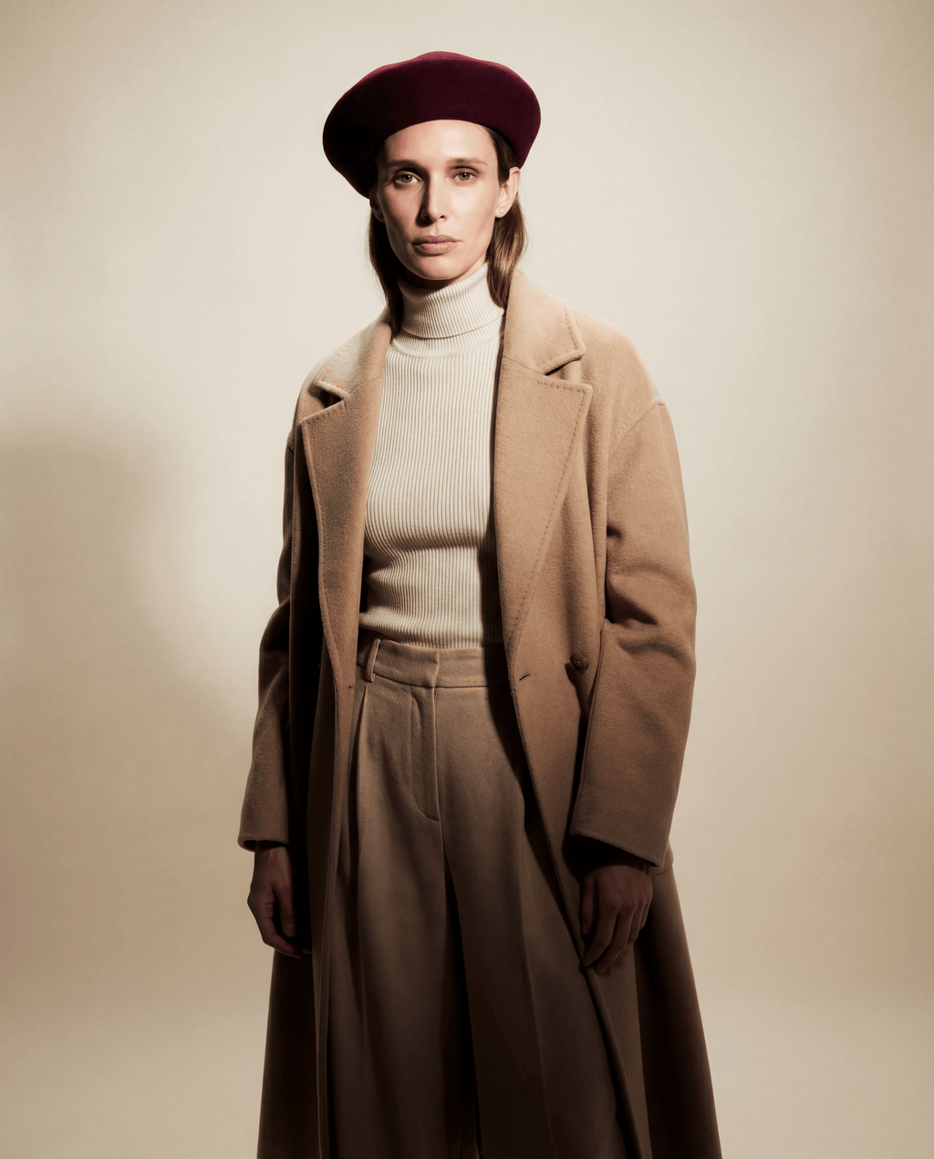 Pillbox Hat 100% Wool Trapeze Shaped