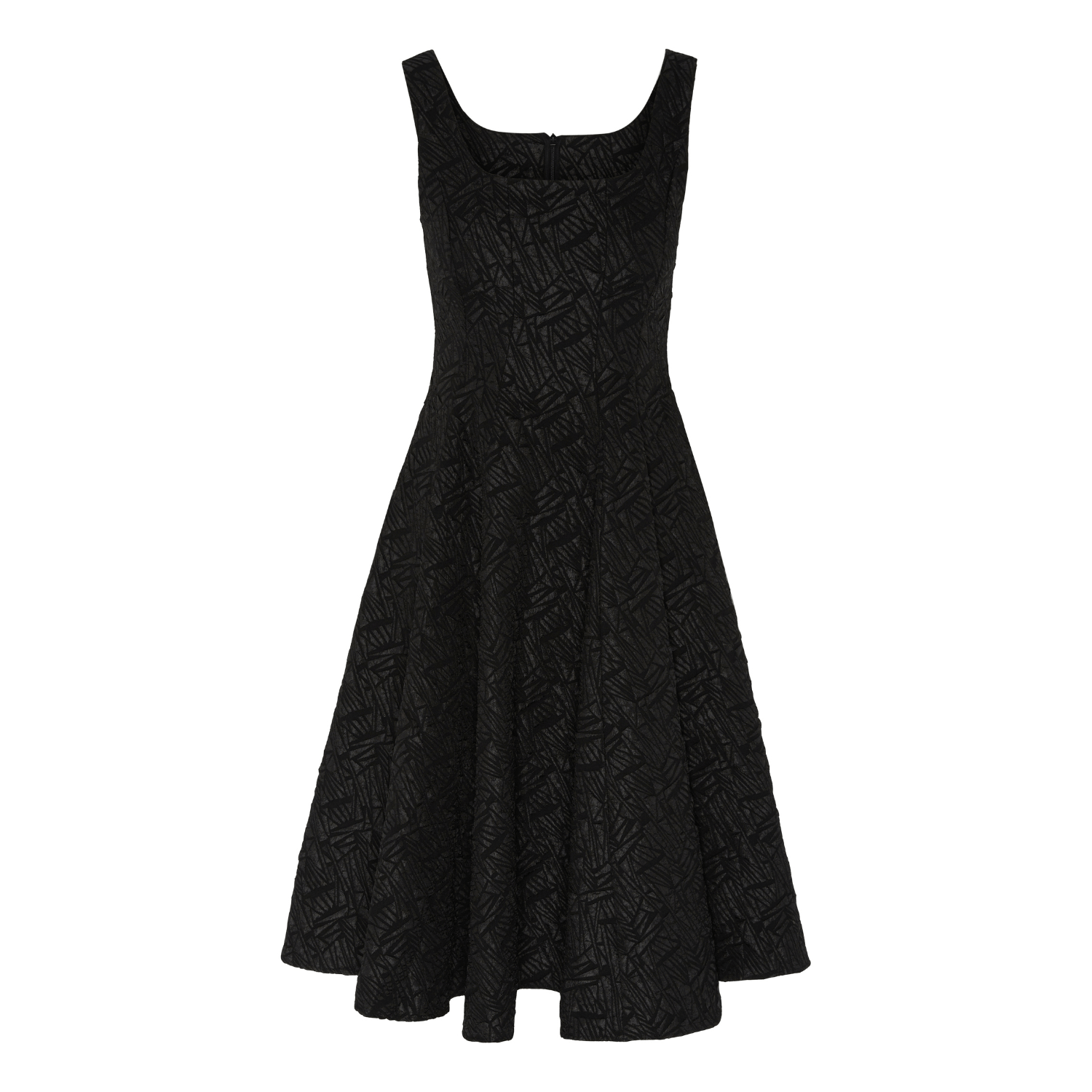 Black flare dress clearance