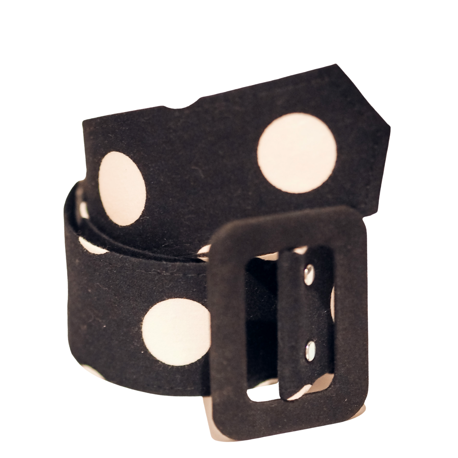 POLKA DOT BELT MADE FROM RECYCLED FABRIC