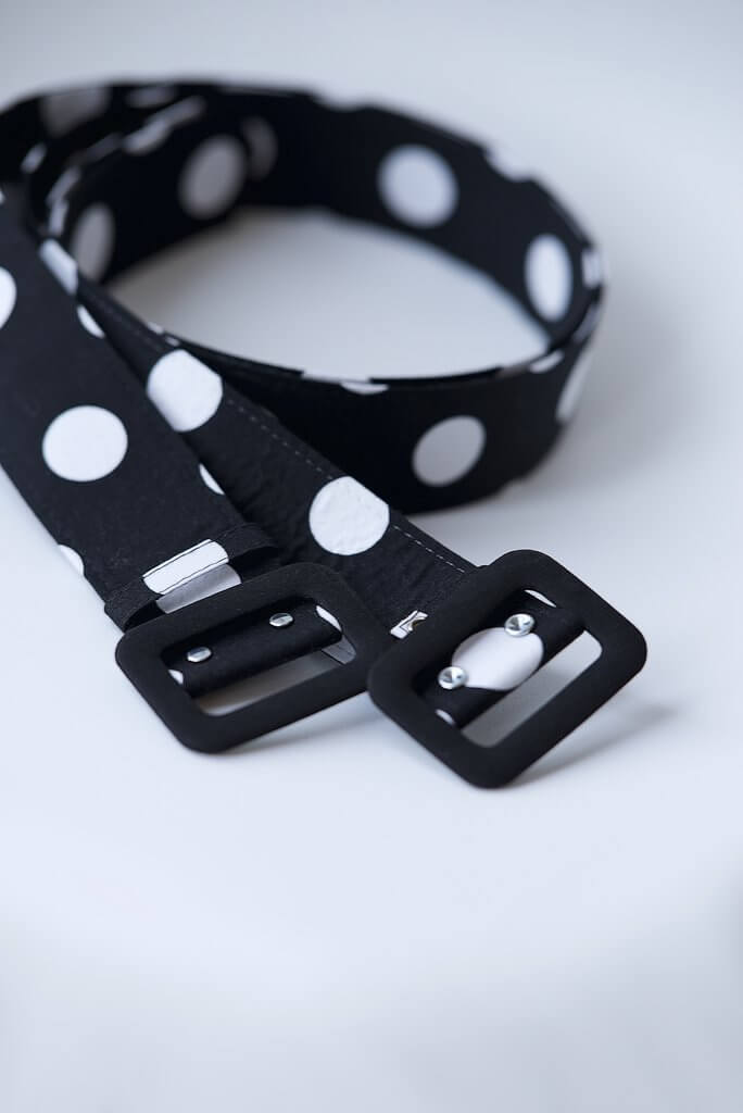 Black and White Poka Dot Maxi and Belt - Value Set