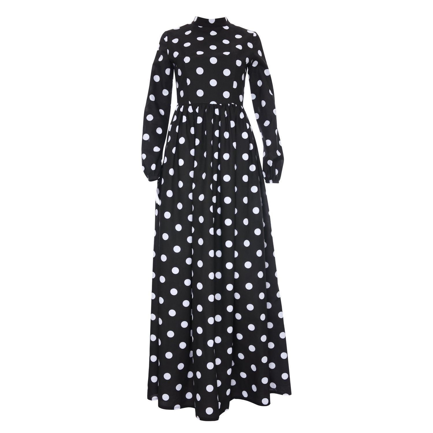Monique Black Polka Dot Maxi - Dress Only